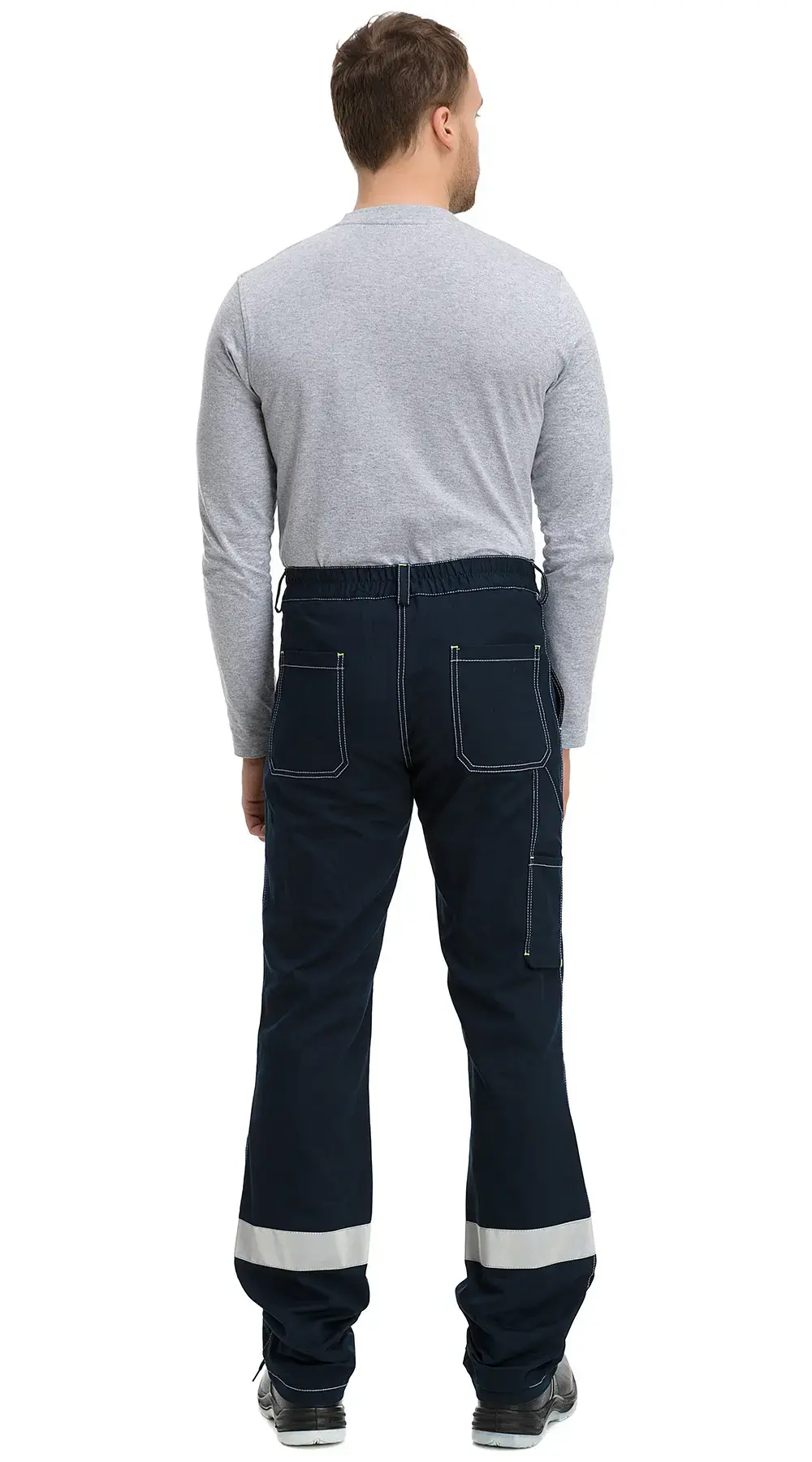 Костюм мужской летний Техноавиа "Азов СОП" с брюками темно-синий, лаймовый