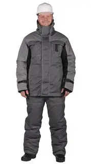 Куртка рабочая мужская зимняя утепленная RONTA KR581 темно-серая, светло-серая, черная Куртка рабочая мужская зимняя утепленная RONTA KR581 темно-серая, светло-серая, черная