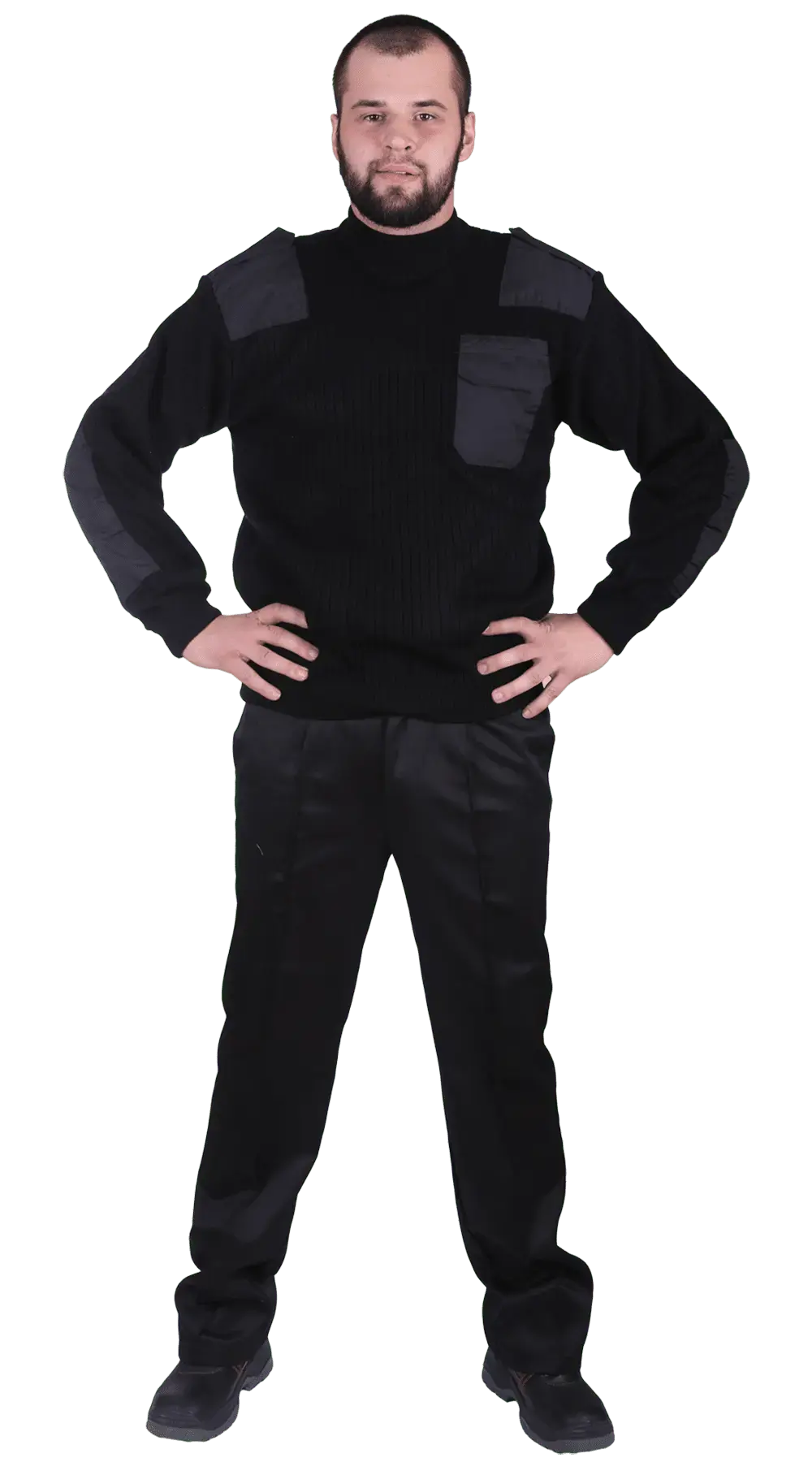 Свитер-джемпер офицерский RONTA черный