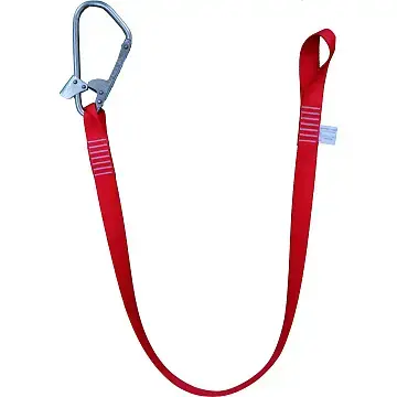 Строп из ленты 1,5 метра большим монтажным карабином и крепежной петлей Строп из ленты 1,5 метра большим монтажным карабином и крепежной петлей