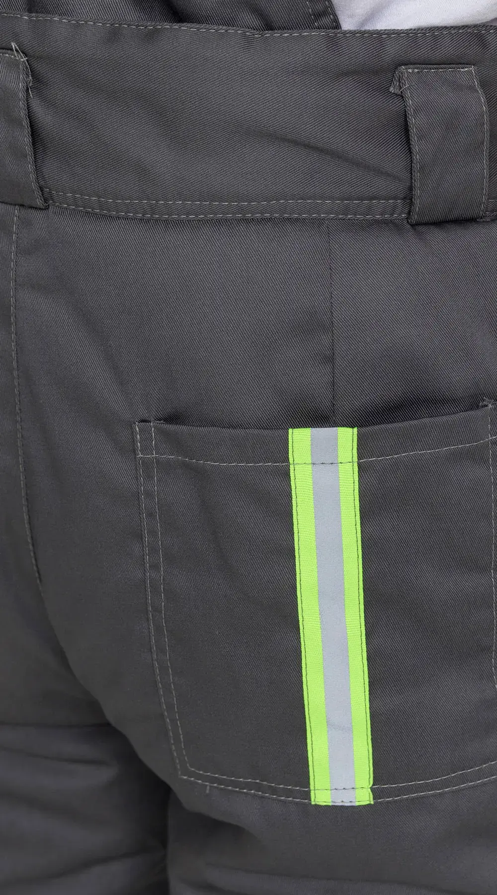 Костюм рабочий мужской утепленный зимний RONTA KS580 с полукомбинезоном т.серый, черный, лайм