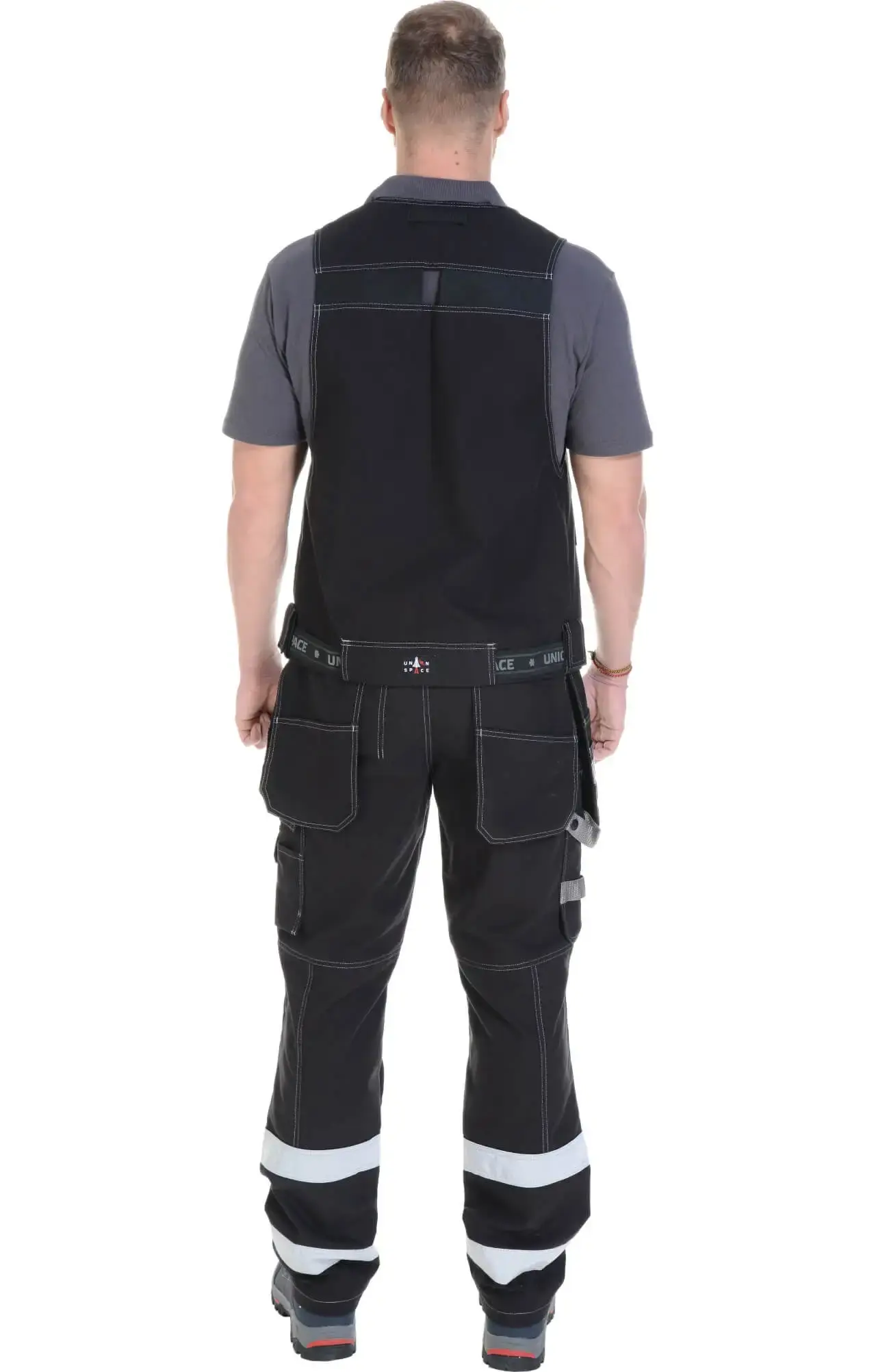 Жилет монтажника рабочий мужской летний RONTA JT905 черный