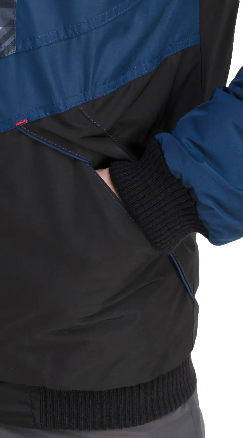 Куртка рабочая мужская зимняя утепленная Восток-Сервис "Конструктор" черная, синяя