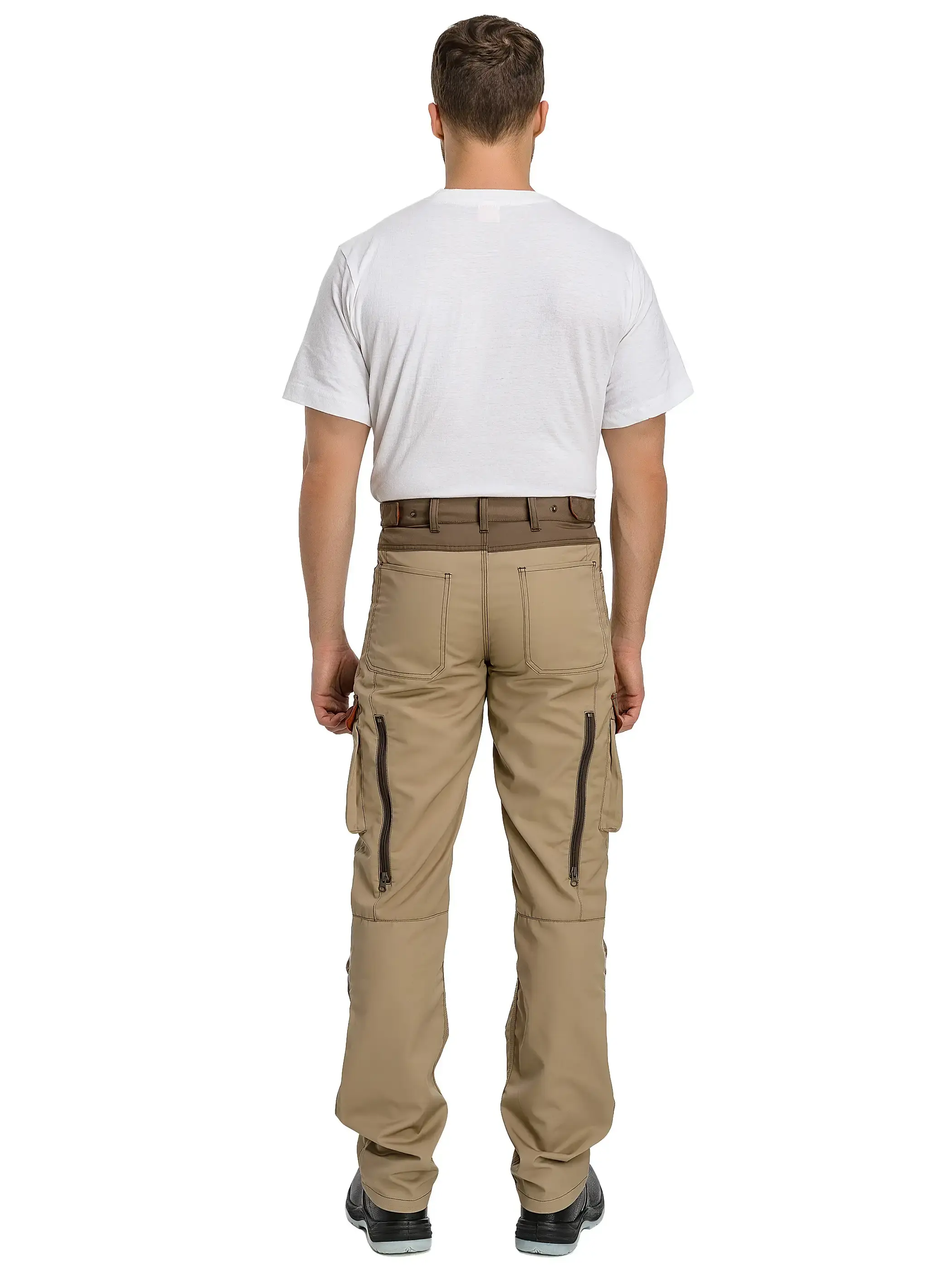 Брюки рабочие мужские летние Техноавиа "Крит" бежевые, коричневые