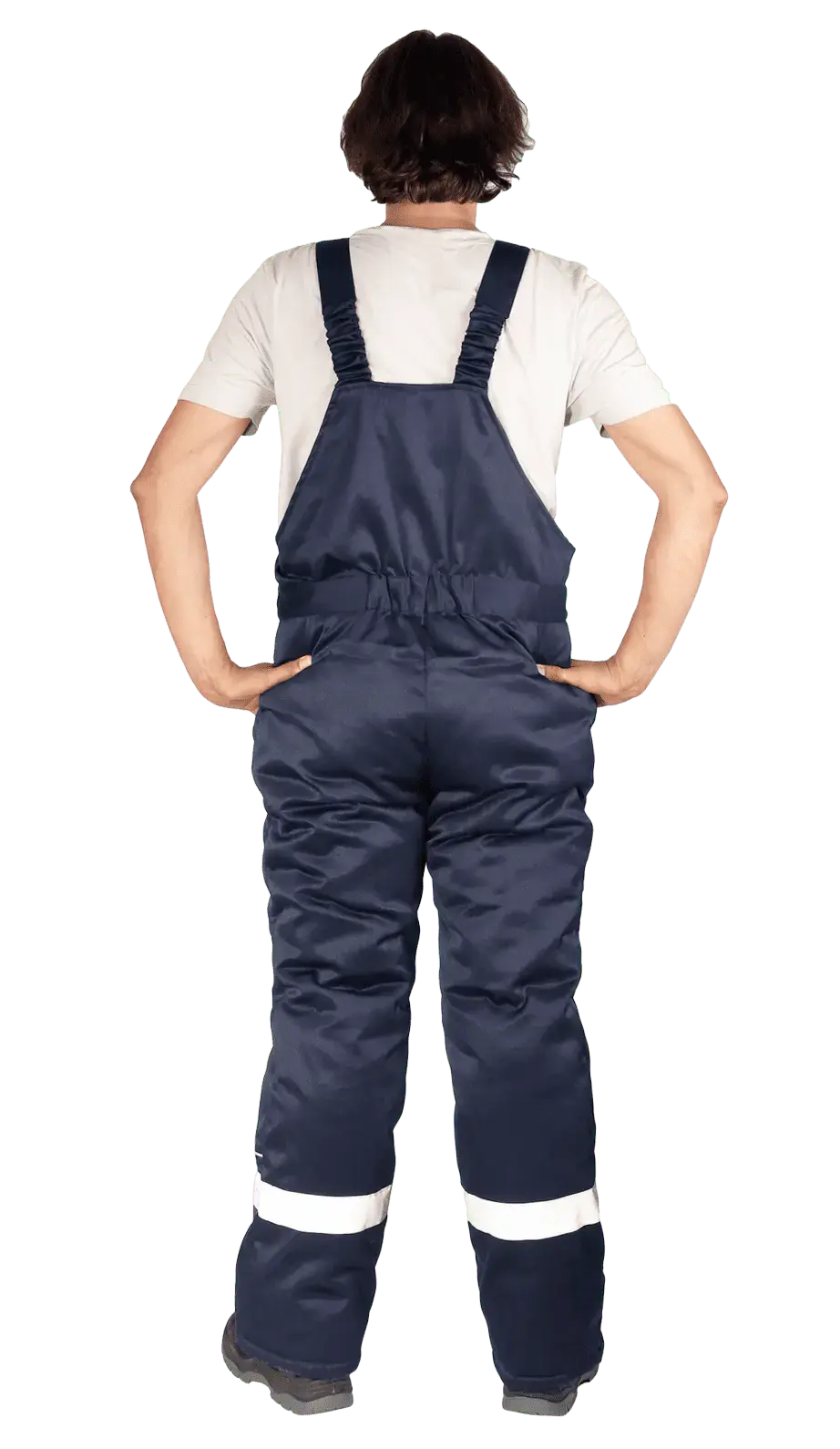 Полукомбинезон рабочий мужской утепленный зимний RONTA PL551 темно-синий