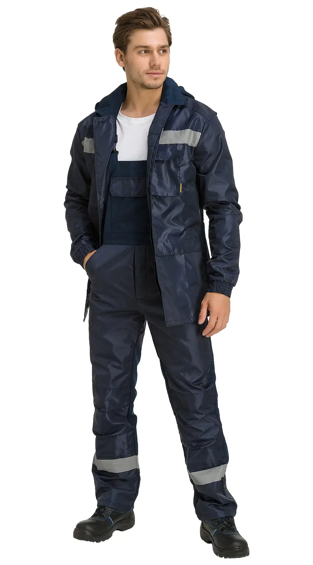 Костюм нефтяника рабочий летний защитный RONTA KS502 Нефть-Антистат темно-синий