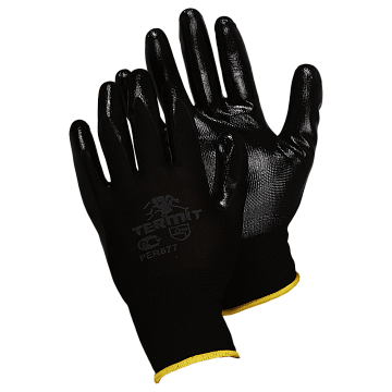 Нейлоновые перчатки с нитриловым покрытием 