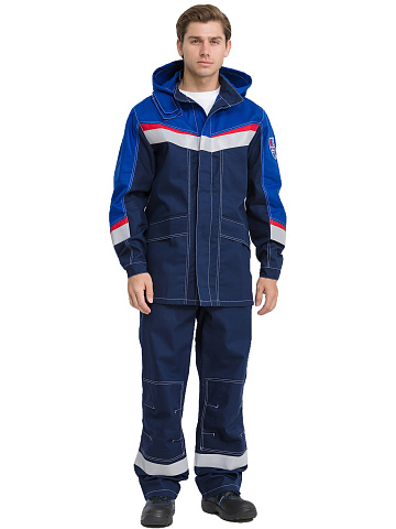 Костюм мужской №139 "МЕГАСТАТ ФР" (т.син/вас)