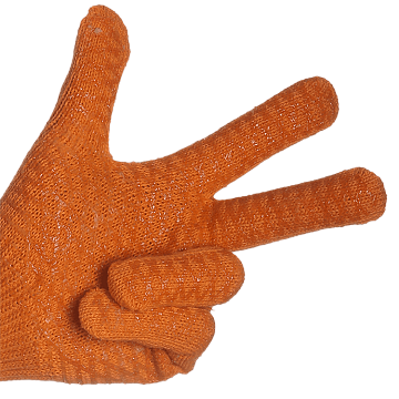Перчатки "Крисс кросс" с круговым  покрытием