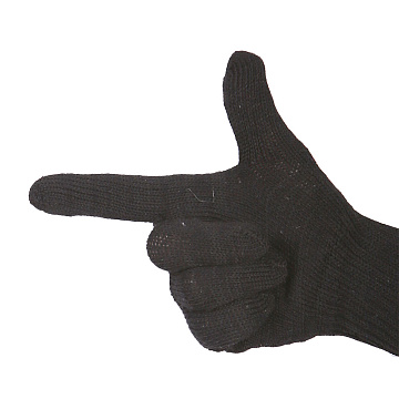 Перчатки трикотажные 5-ти нитка черные