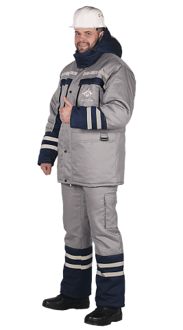 Костюм для ИТР "СПЕЦСТРОЙ" куртка/полукомбинезон, с вышивкой