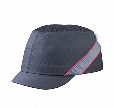 Защитная каскетка Delta Plus AIR COLTAN черная/красная, козырек 3см COLTAAINOMI