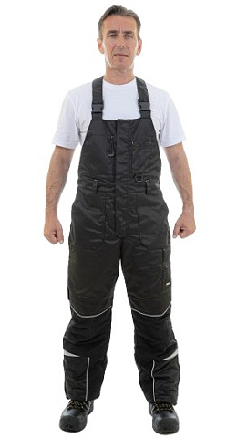 Зимний полукомбинезон BRODEKS KW403, черный 