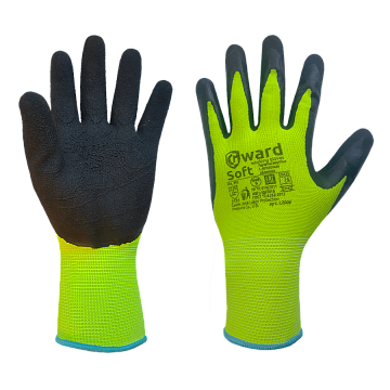 Нейлоновые перчатки со вспененным латексным покрытием