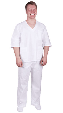 Костюм пекаря рабочий мужской RONTA KS499 белый