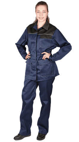 Костюм рабочий женский летний RONTA KS530 темно-синий, черный