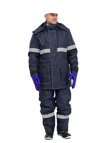 Костюм нефтяника рабочий утепленный защитный RONTA KS397 Нефть-Антистат FR