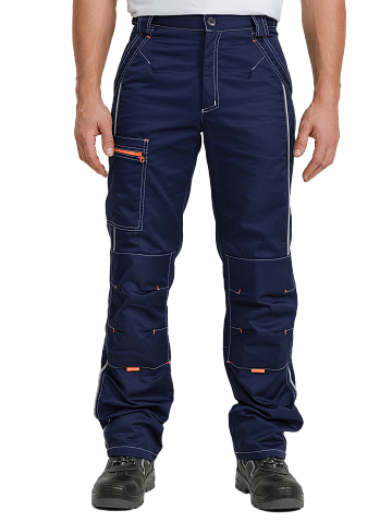 Брюки рабочие мужские летние RONTA BR208 темно-синие