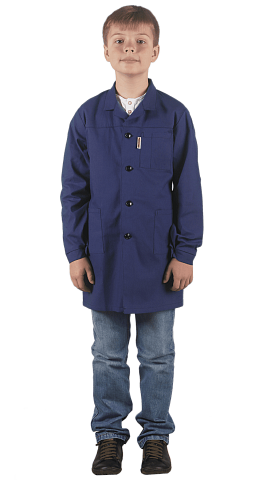 Халат "Стажер" т.синий