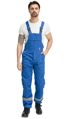 Полукомбинезон рабочий мужской летний RONTA PL504 васильковый