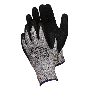 Противопорезные перчатки с рифленым латексным покрытием