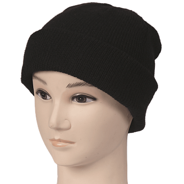 Шапка двойная п/ш черная