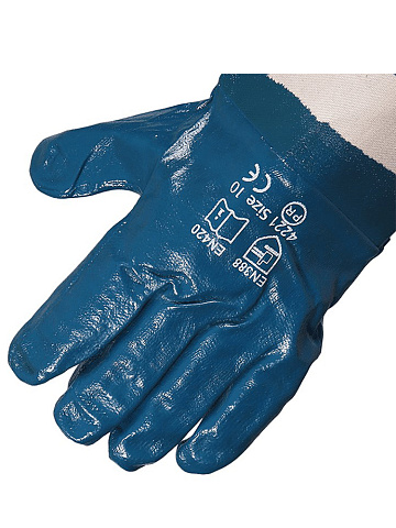 Перчатки нитрил. обливные манжет-крага