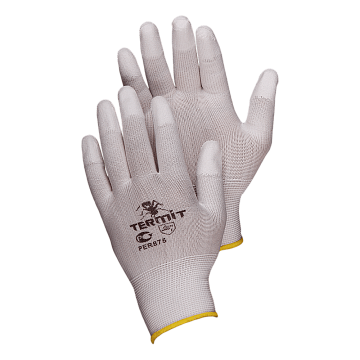 Нейлоновые перчатки с П/У покрытием пальцев