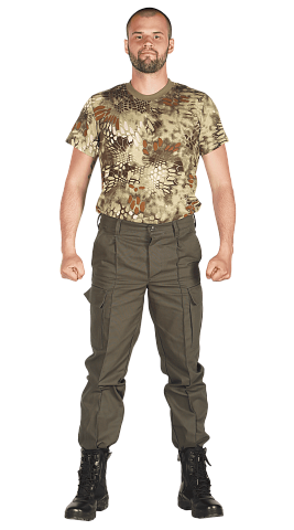 Брюки на поясе (хаки 33)