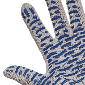 Перчатки трикотажные 5-ти нитка с ПВХ (волна)