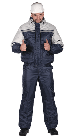 Костюм "Стим" (т.синий/св.серый)