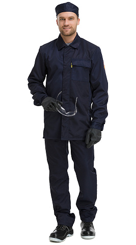 Костюм рабочий мужской кислотостойкий RONTA KS111 темно-синий