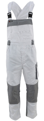 Полукомбинезон BRODEKS KS402, белый/серый