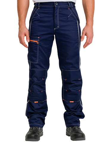 Брюки рабочие мужские летние RONTA BR208 темно-синие