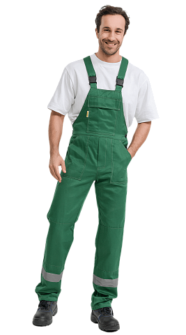 Полукомбинезон рабочий мужской летний RONTA PL504 зеленый