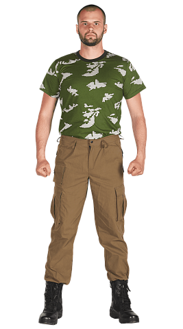 Брюки на резинке (хаки лайт)