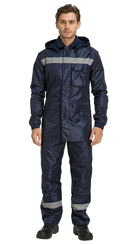 Костюм нефтяника рабочий летний защитный RONTA KS502 Нефть-Антистат темно-синий