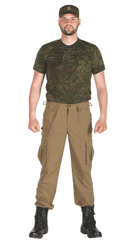 Брюки на резинке (хаки)