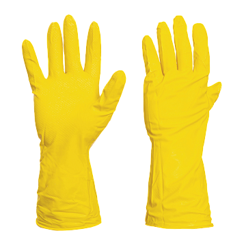 Перчатки хозяйственные латексные с х/б напылением LUX