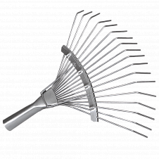 Грабли веерные проволочные оцинкованные 