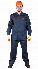Костюм рабочий мужской летний RONTA KS291 с брюками темно-синий