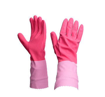 Хозяйственные перчатки с ворсовым напылением 1-й сорт