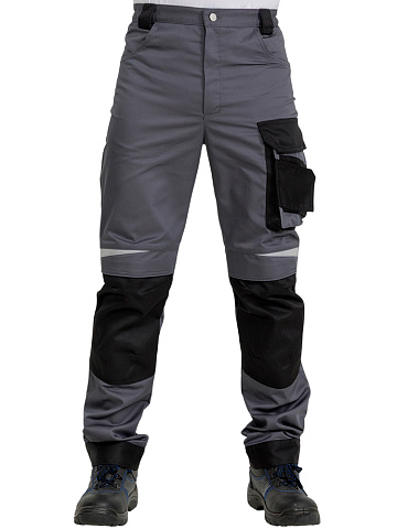 Брюки рабочие мужские летние RONTA BR209 темно-серые, черные