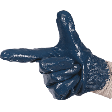 Перчатки нитриловые полуобливные манжет-резинка