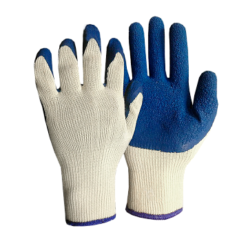 Перчатки с рельефным покрытием из натурального латекса RUBINORM