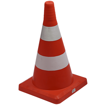 Конус сигнальный с 2-мя СОП мягкий