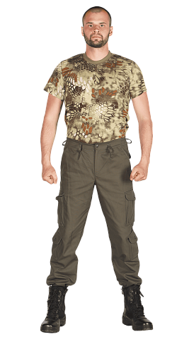 Брюки на резинке "Полигон" (хаки 33)