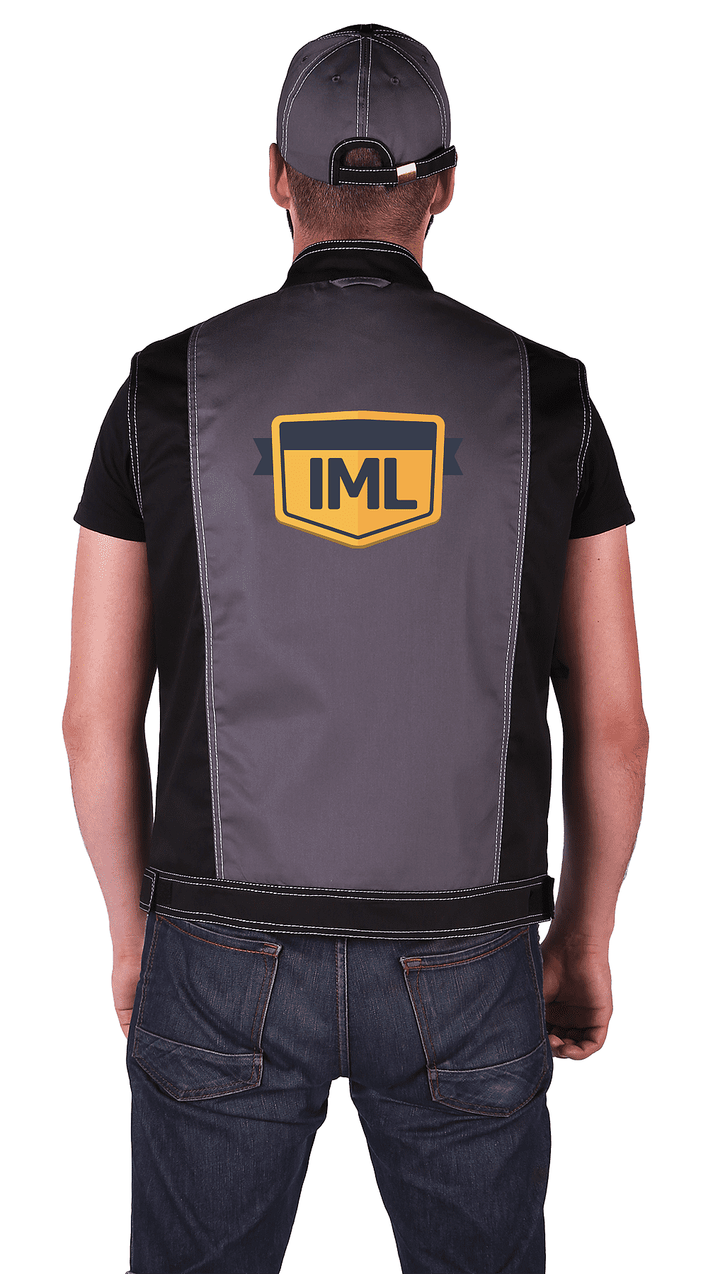 Жилет и кепка курьера "IML" Жилет и кепка курьера "IML"