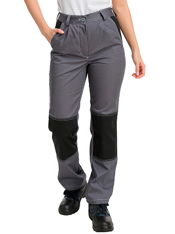 Брюки рабочие женские летние RONTA KS214 темно-серый, св.серый, черный