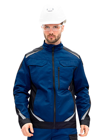 Куртка рабочая мужская летняя RONTA KR271 темно-синий, черный